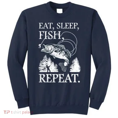 Eat Sleep Fish Repeat Sweatshirt
