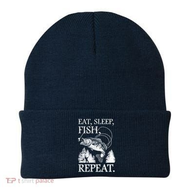 Eat Sleep Fish Repeat Beanie