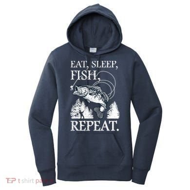 Eat Sleep Fish Repeat Women's Hoodie
