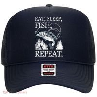 Eat Sleep Fish Repeat Hat thumb 0