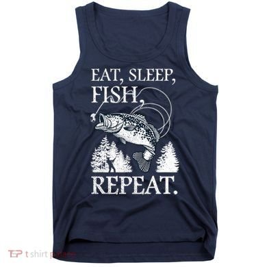 Eat Sleep Fish Repeat Tank Top
