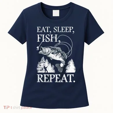 Eat Sleep Fish Repeat Women's T-Shirt