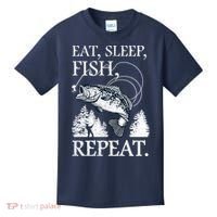 Eat Sleep Fish Repeat Kids T-Shirt thumb 0