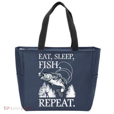 Eat Sleep Fish Repeat Tote Bag