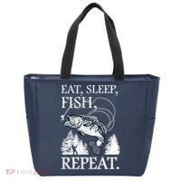 Eat Sleep Fish Repeat Tote Bag thumb 0