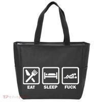 Eat Sleep Fuck Tote Bag thumb 0