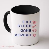 Eat Sleep Game Repeat Coffee Mug thumb 0