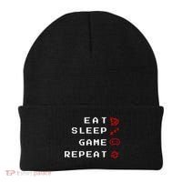 Eat Sleep Game Repeat Beanie thumb 0