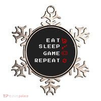 Eat Sleep Game Repeat Ornament thumb 0