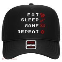 Eat Sleep Game Repeat Hat thumb 0