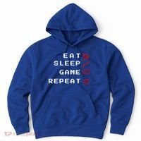 Eat Sleep Game Repeat Hoodie thumb 0