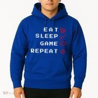 Eat Sleep Game Repeat Hoodie thumb 2