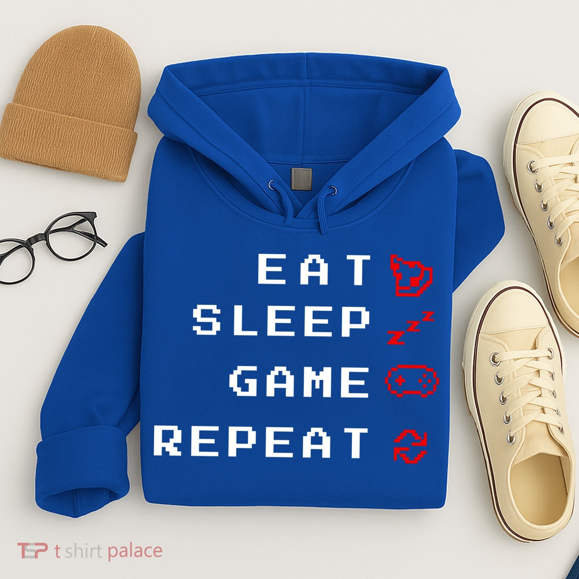 Eat Sleep Game Repeat Hoodie