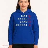 Eat Sleep Game Repeat Hoodie thumb 5