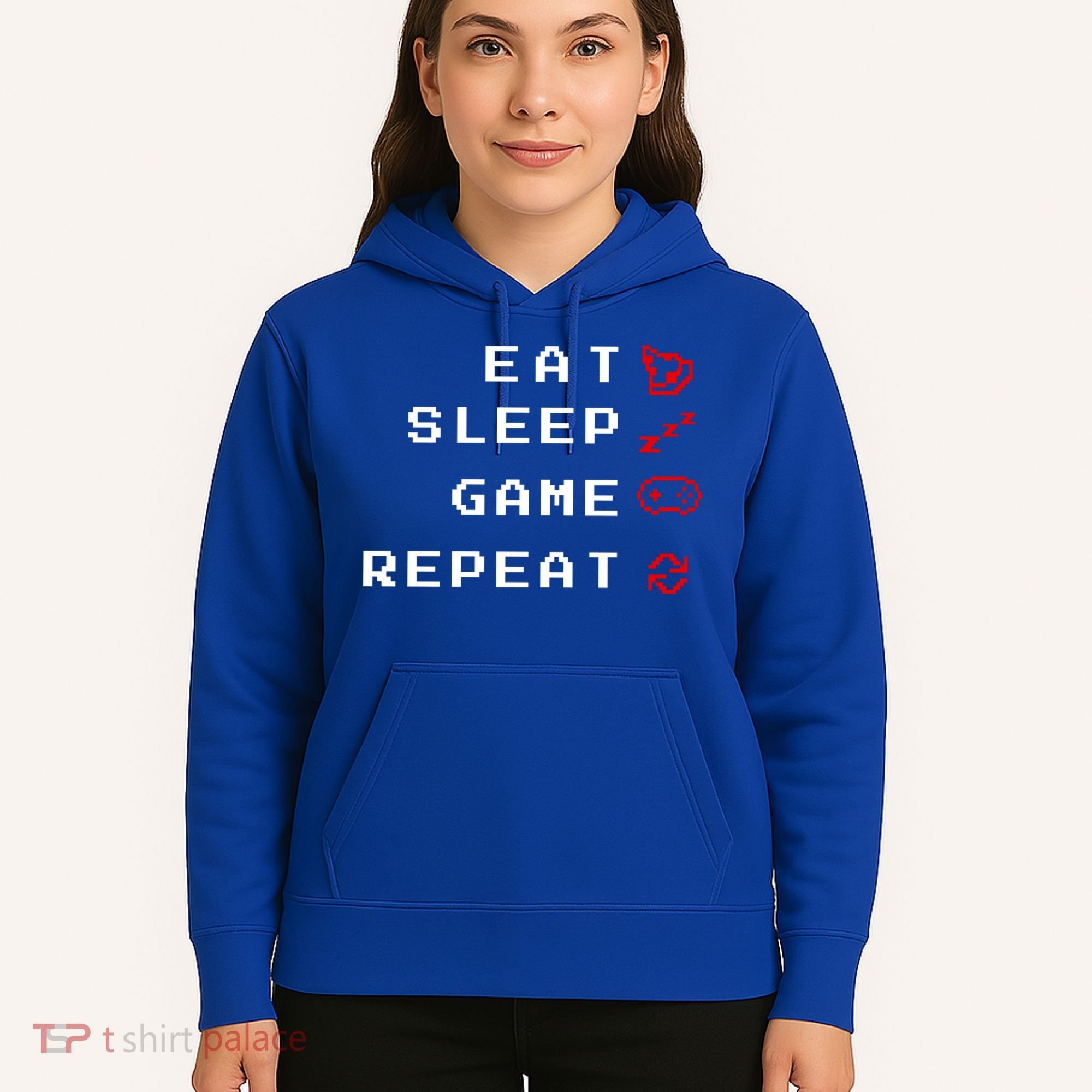 Eat Sleep Game Repeat Hoodie