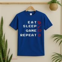 Eat Sleep Game Repeat T-Shirt thumb 2