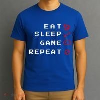 Eat Sleep Game Repeat T-Shirt thumb 3