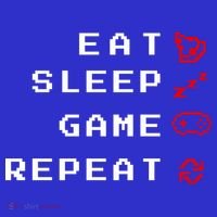 Eat Sleep Game Repeat Button thumb 1