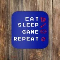 Eat Sleep Game Repeat Coaster thumb 0