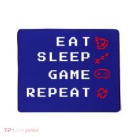 Eat Sleep Game Repeat Mousepad thumb 0
