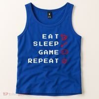 Eat Sleep Game Repeat Tank Top thumb 2