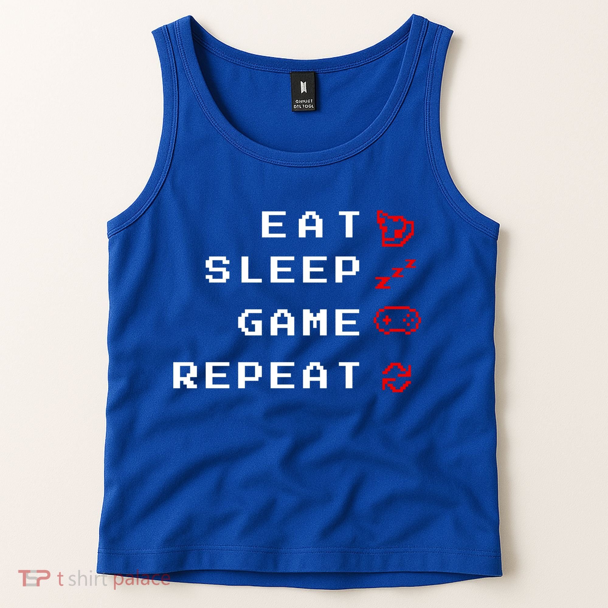 Eat Sleep Game Repeat Tank Top