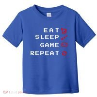Eat Sleep Game Repeat Toddler T-Shirt thumb 0