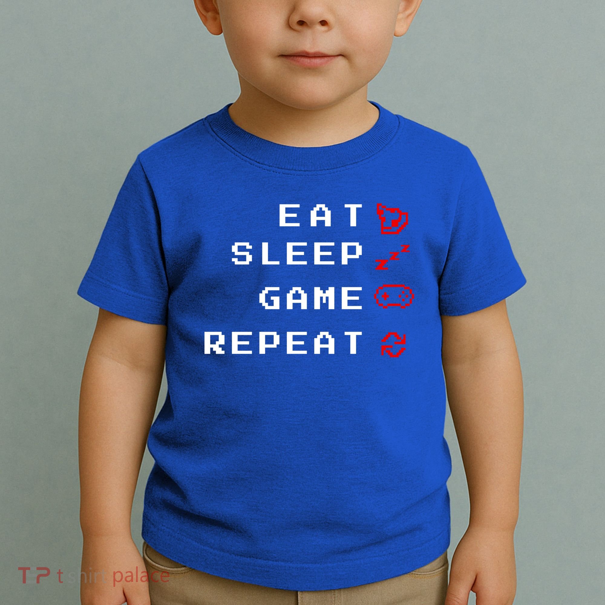Eat Sleep Game Repeat Toddler T-Shirt