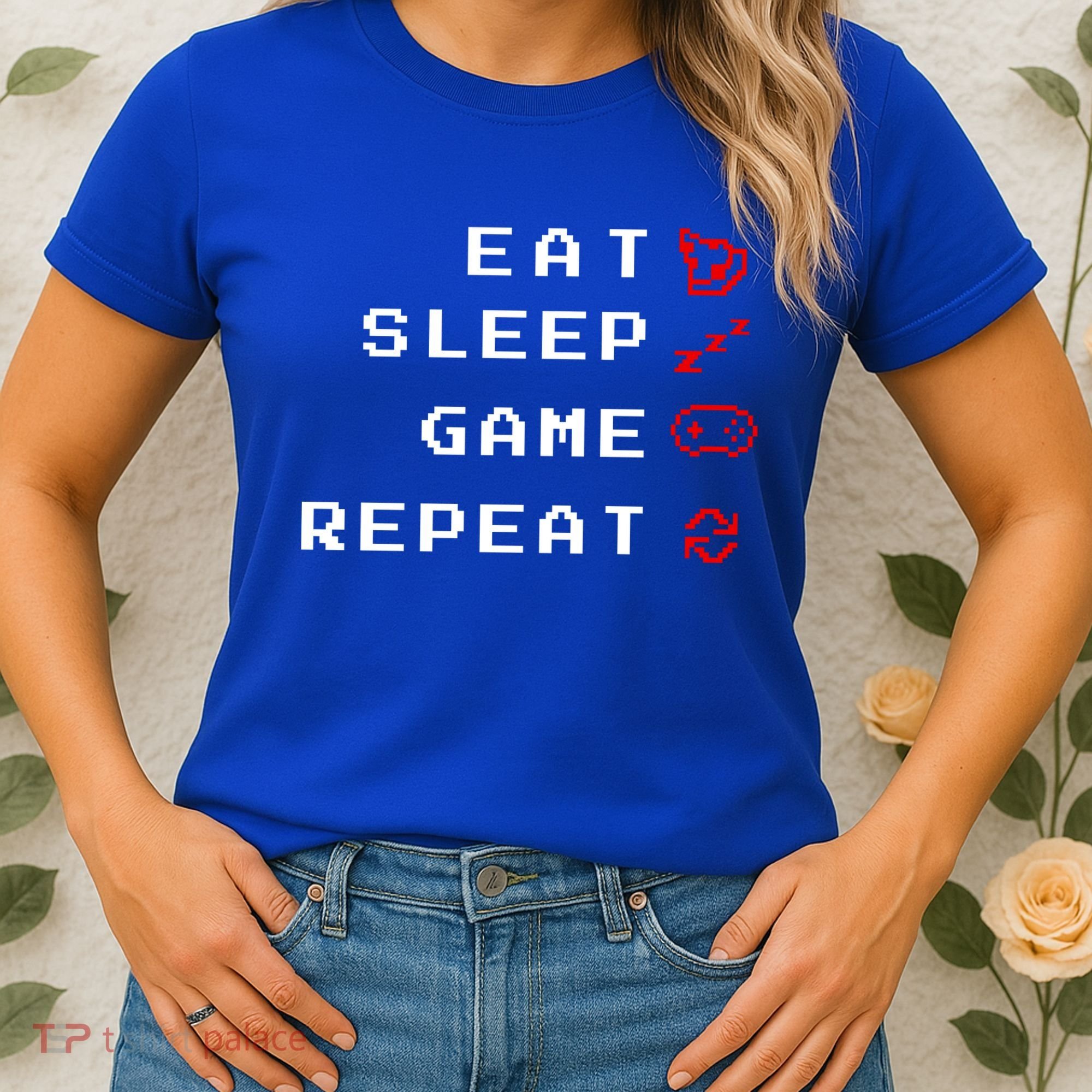 Eat Sleep Game Repeat Women's T-Shirt