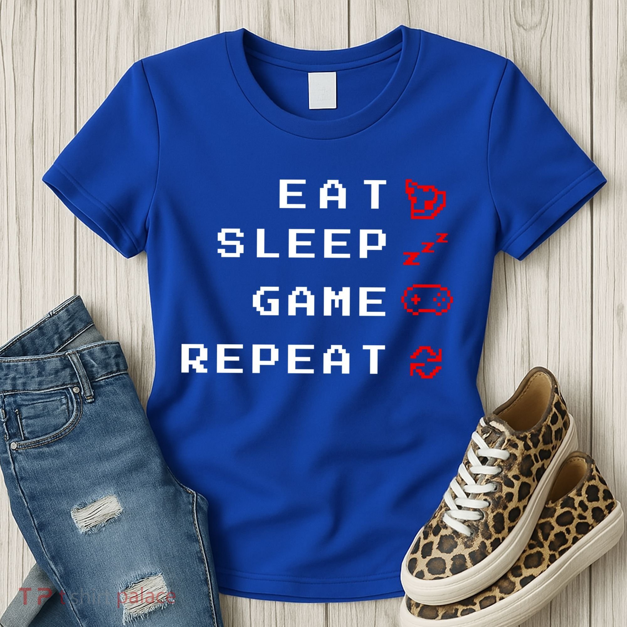 Eat Sleep Game Repeat Women's T-Shirt