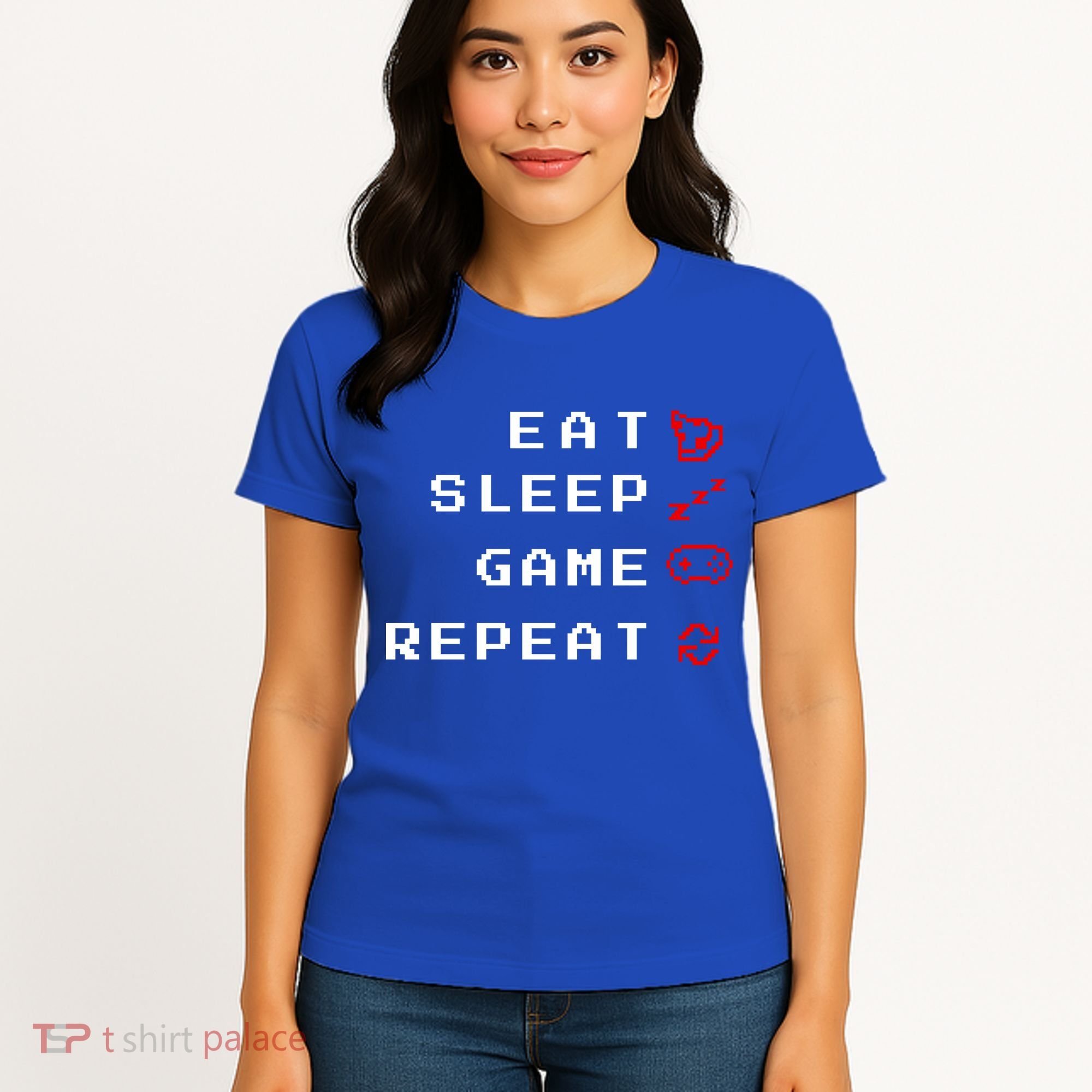 Eat Sleep Game Repeat Women's T-Shirt