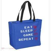 Eat Sleep Game Repeat Tote Bag thumb 2