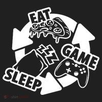 Eat Sleep Game Repeat Funny Gamer Women's Sweatshirt thumb 2