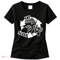 Eat Sleep Game Repeat Funny Gamer Women's T-Shirt thumb 0