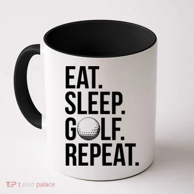 Eat Sleep Golf Repeat Coffee Mug