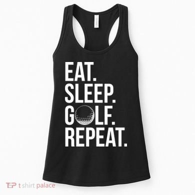 Eat Sleep Golf Repeat Women's Tank Top