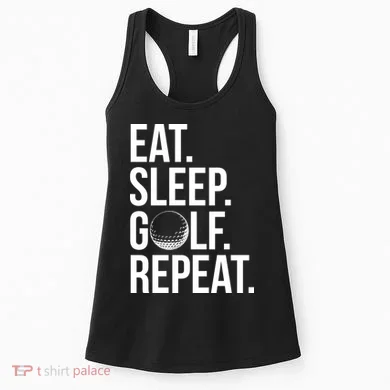 Eat Sleep Golf Repeat Women's Tank Top
