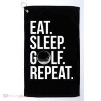 Eat Sleep Golf Repeat Golf Towel thumb 0