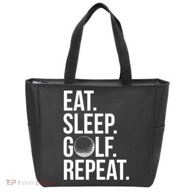 Eat Sleep Golf Repeat Tote Bag