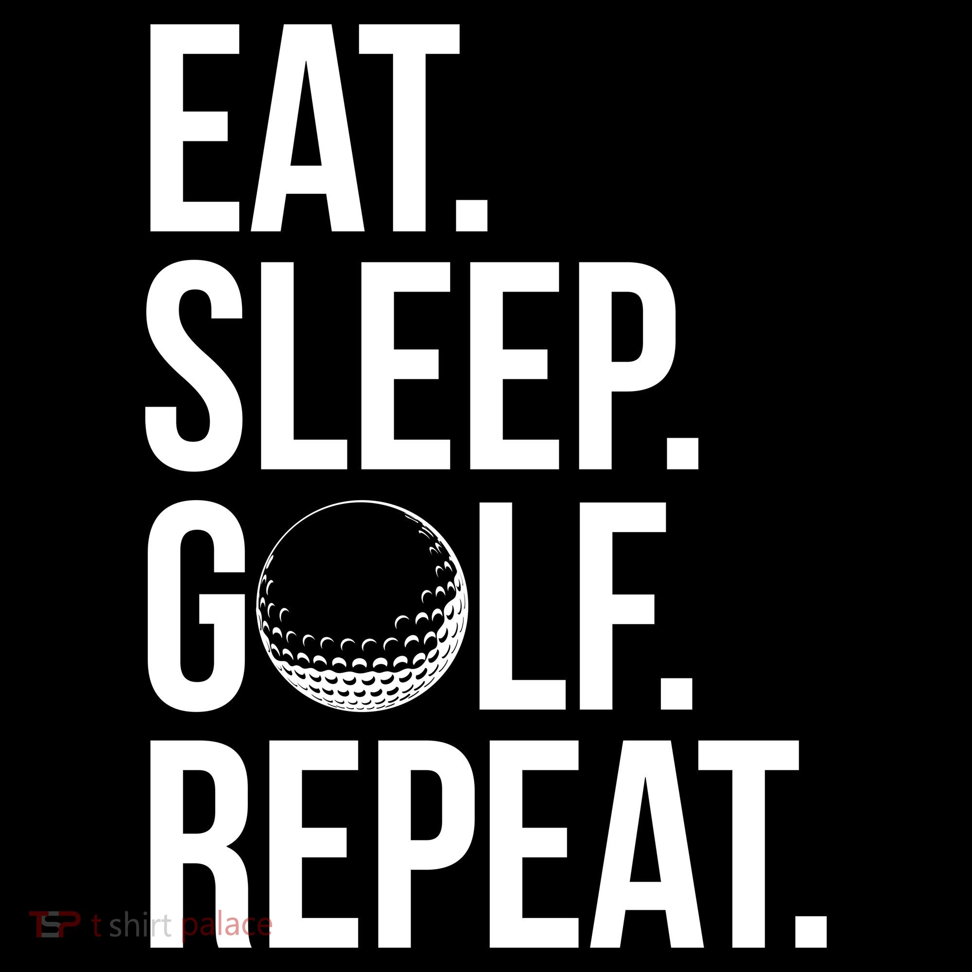 Eat Sleep Golf Repeat Tote Bag