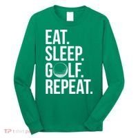 Eat Sleep Golf Repeat Long Sleeve Shirt thumb 0