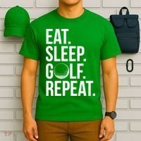 Eat Sleep Golf Repeat T-Shirt thumb 6