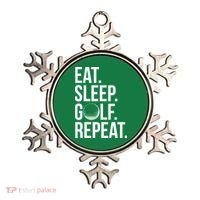 Eat Sleep Golf Repeat Ornament thumb 0