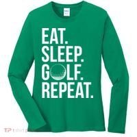Eat Sleep Golf Repeat Women's Long Sleeve Shirt thumb 0