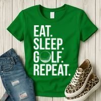 Eat Sleep Golf Repeat Women's T-Shirt thumb 3