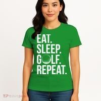 Eat Sleep Golf Repeat Women's T-Shirt thumb 4