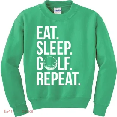 Eat Sleep Golf Repeat Kids Sweatshirt