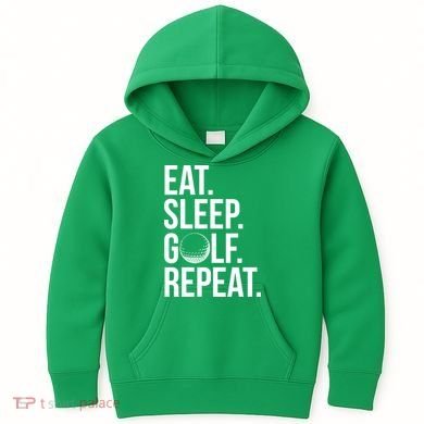 Eat Sleep Golf Repeat Kids Hoodie