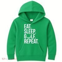 Eat Sleep Golf Repeat Kids Hoodie thumb 0