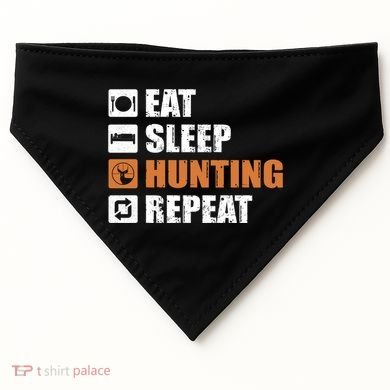 Eat Sleep Hunt Repeat USA-Made Doggie Bandana